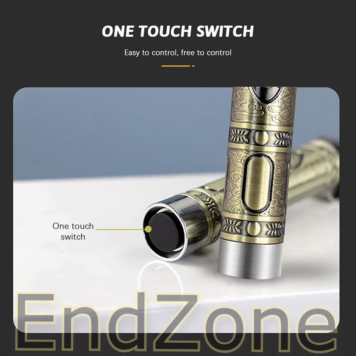 EndZone | Buddha Smart Beard Trimmer - Power adapt technology for Face, Head and Body Men & Women trimming||120 min run time with Quick Charge (Gold)Squl Tech