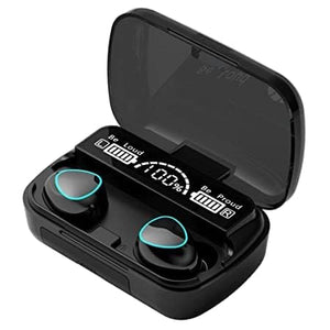 SQUL M10 Earbuds Bluetooth 5.1 Canceling in Ear Earbuds LED Display & Power Bank Bluetooth Headset. - Squl Tech 