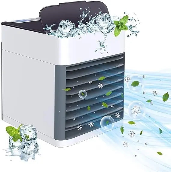 SQUL Portable Cooler for Home Mini Air Portable Fan with Portable AC with 3 Speed Mode & Water Spray Humidification Capacity/Mini Ac for Room Cooling - Squl Tech 