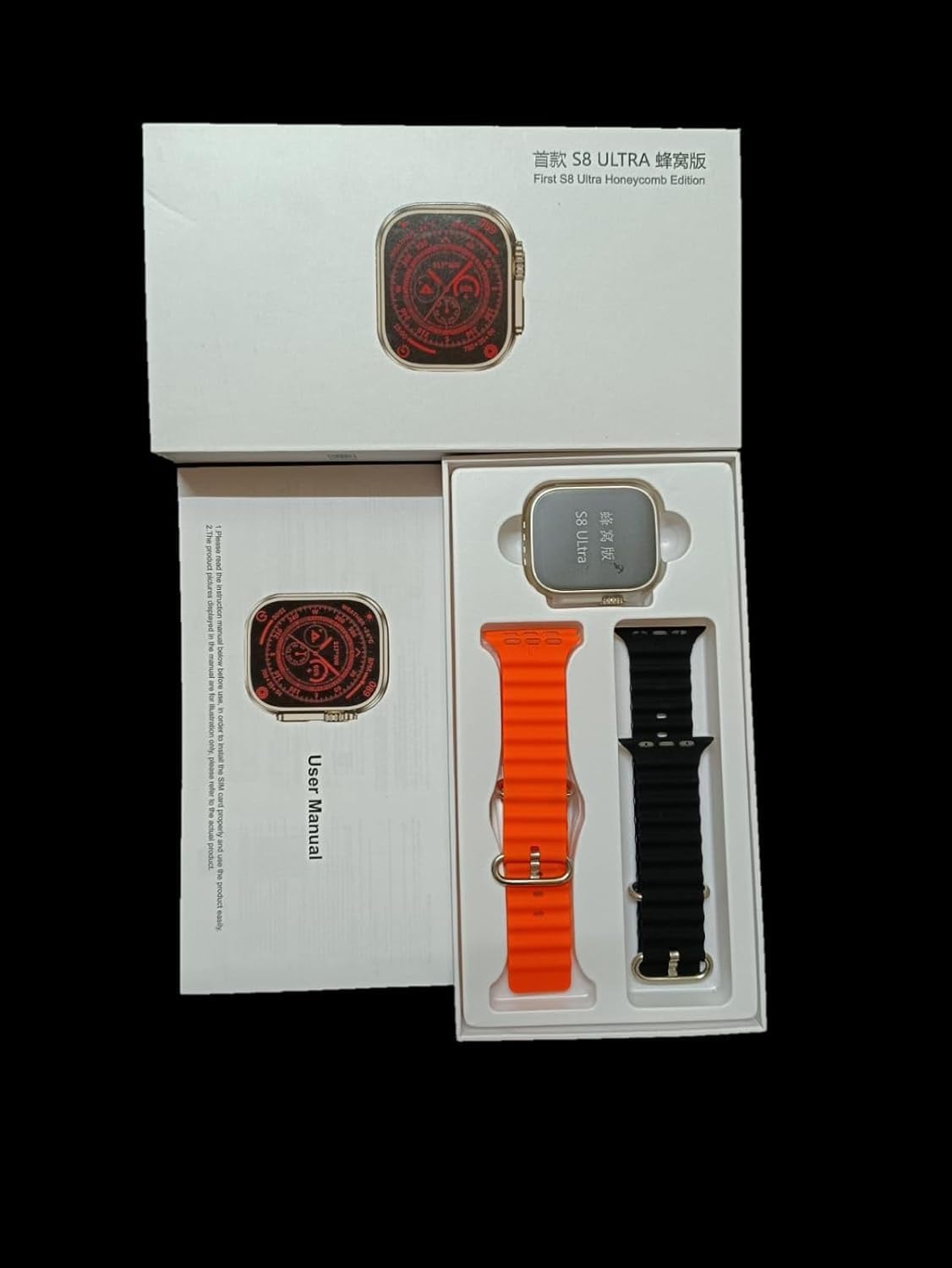 SQUL Premium S8 Ultra Smart Watch with 4G SIM Card, App Store Working, Google Maps, Facebook, YouTube, Android,Bluetooth Calling, Extra Band - Squl Tech 