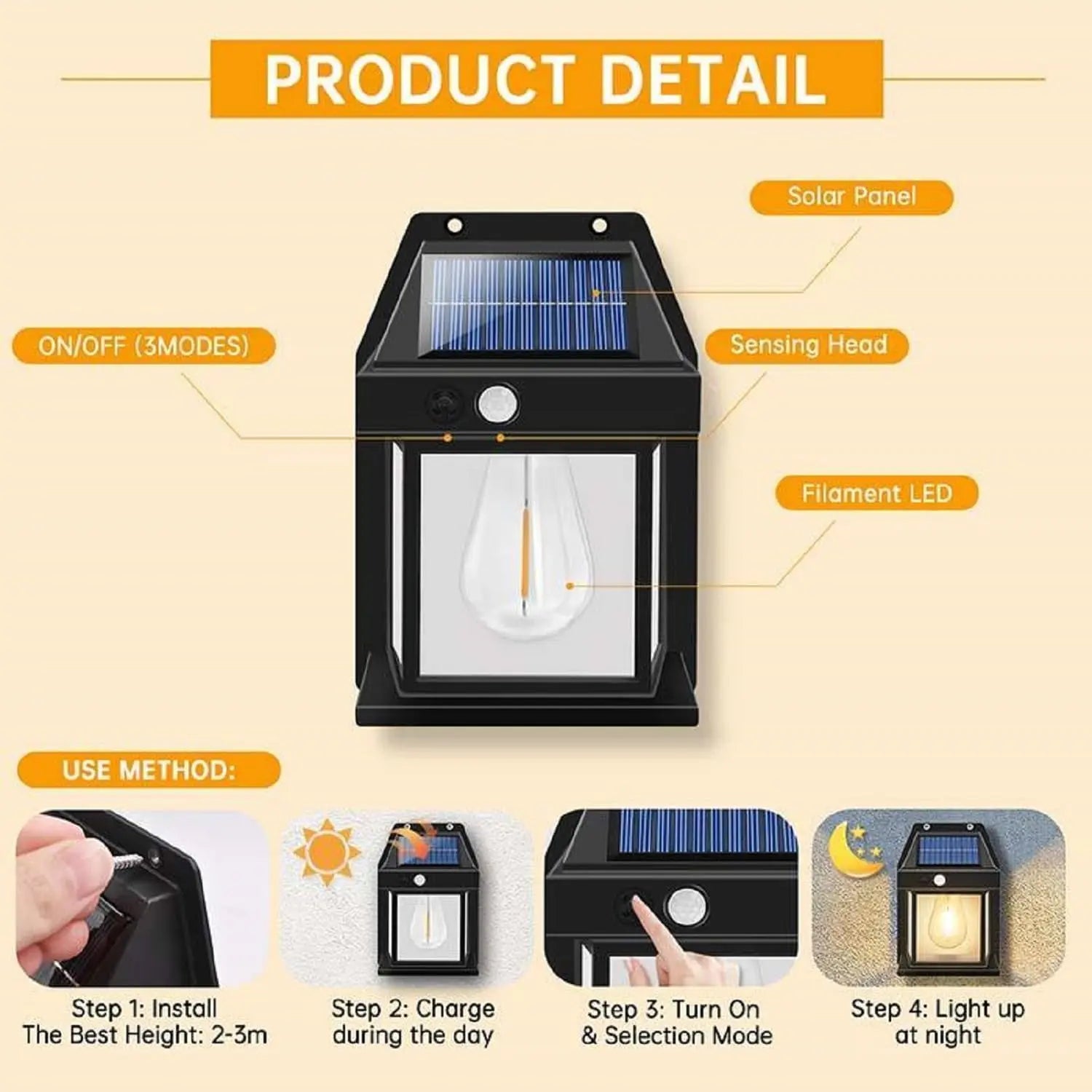 SQUL Compact House Solar Light for Outdoor Garden Decoration - Squl Tech 
