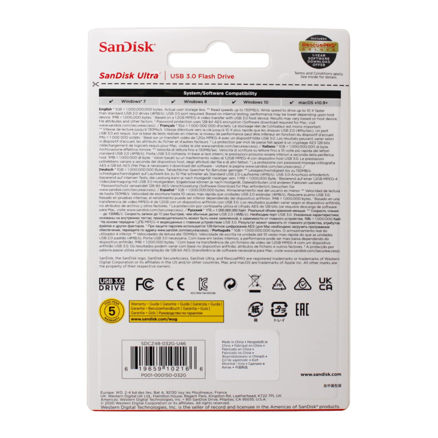 SanDisk Ultra 64 GB USB 3.0 Pen Drive (SDCZ48-064G-135/SDCZ48-064G-UAM46, Black) - Squl Tech 